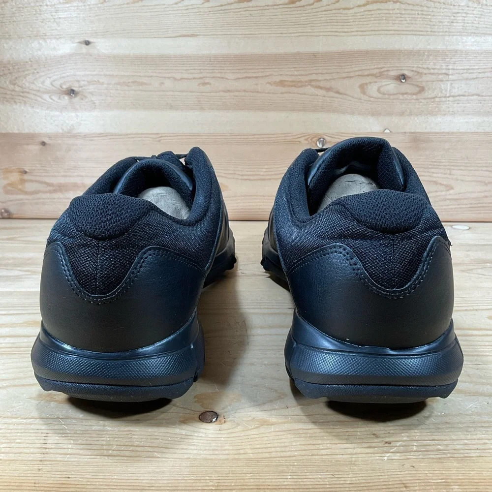 Nike Durasport 4 Golf Shoes Men's 13 Black Metallic Silver Leather 844550 001